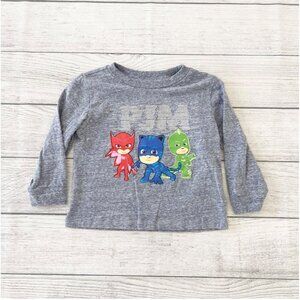 PJ Masks Long Sleeve Shirt Toddler “Hero” Catboy Owlette Gekko Graphic Tee 3T